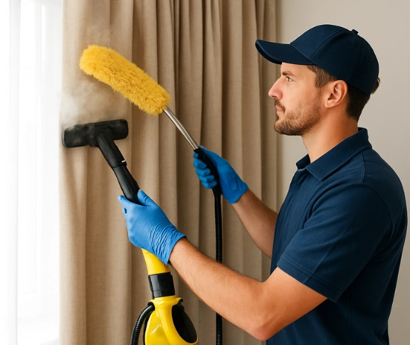 Trusted drapes cleaning technician Matty Curtain Cleaning st-clair-nsw QLD