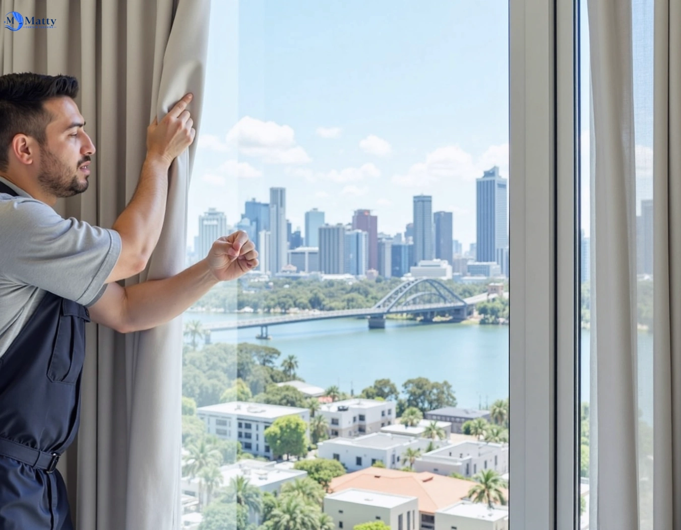 Professional curtain steam cleaning service st-clair-nsw QLD by Matty Curtain Cleaning